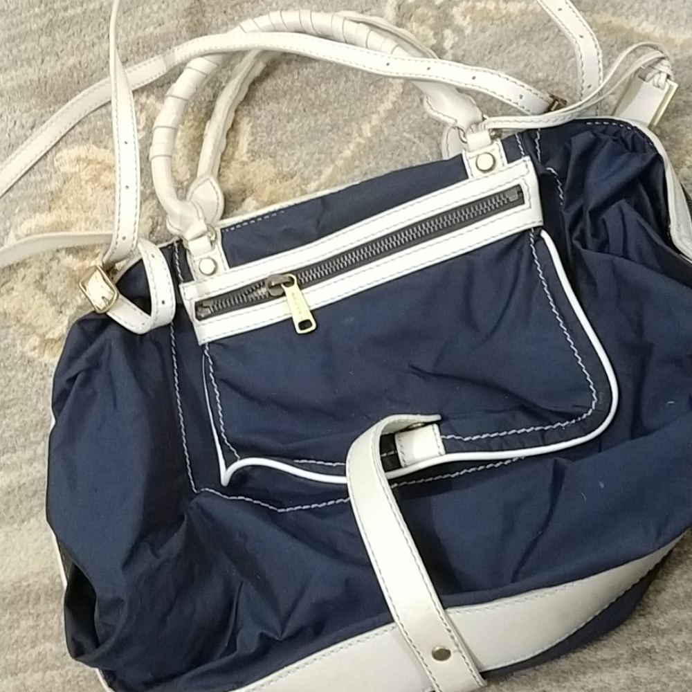 Gryson nylon and leather handbag